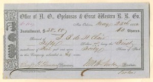 Office of N.O. Opelousas and Great Western R.R. Co.